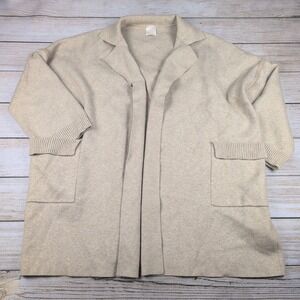 Kerisma Women's Beige‎ Angora Blend Cardigan Sweater O/S